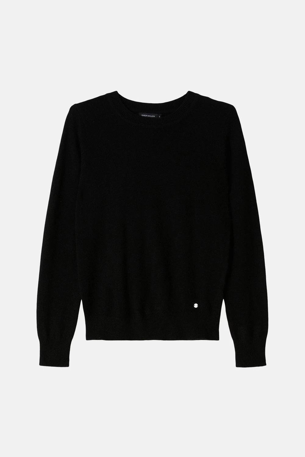 Karen Millen Cashmere Crew Neck Knitted Jumper - Image 4
