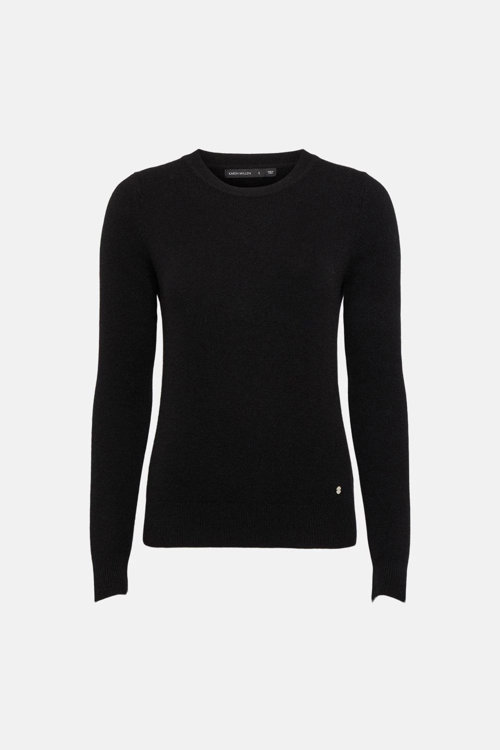 Karen Millen Cashmere Crew Neck Knitted Jumper