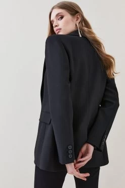 Karen Millen Compact Stretch Waistcoat Insert Blazer