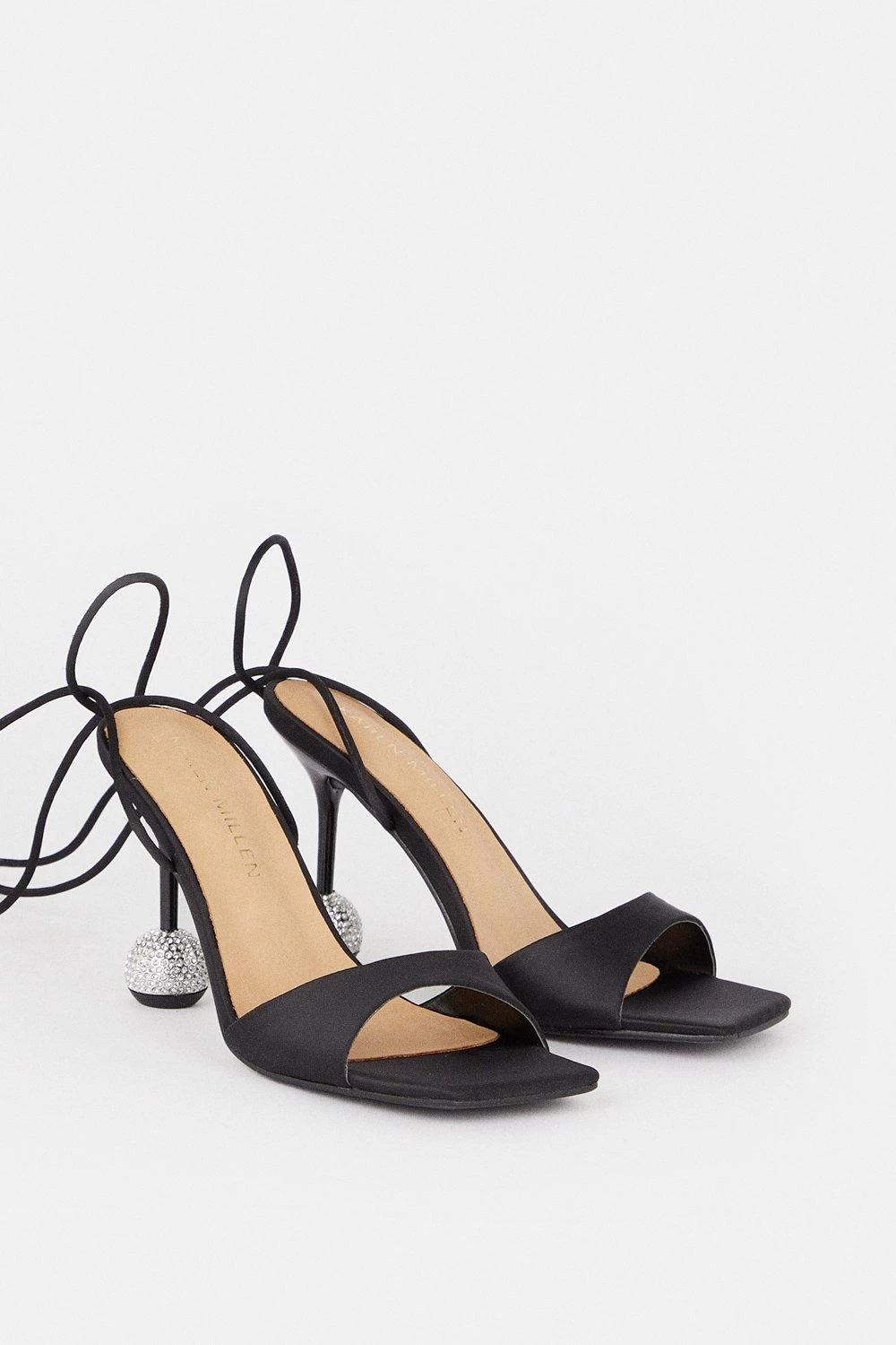 Karen Millen Crystal Ball Strappy Heel