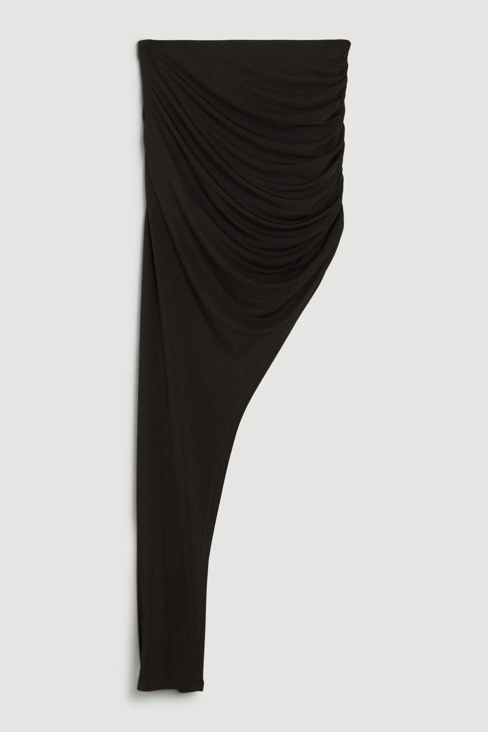 Karen Millen Drapey Crepe Ruched Detail Half Skirt - Image 2