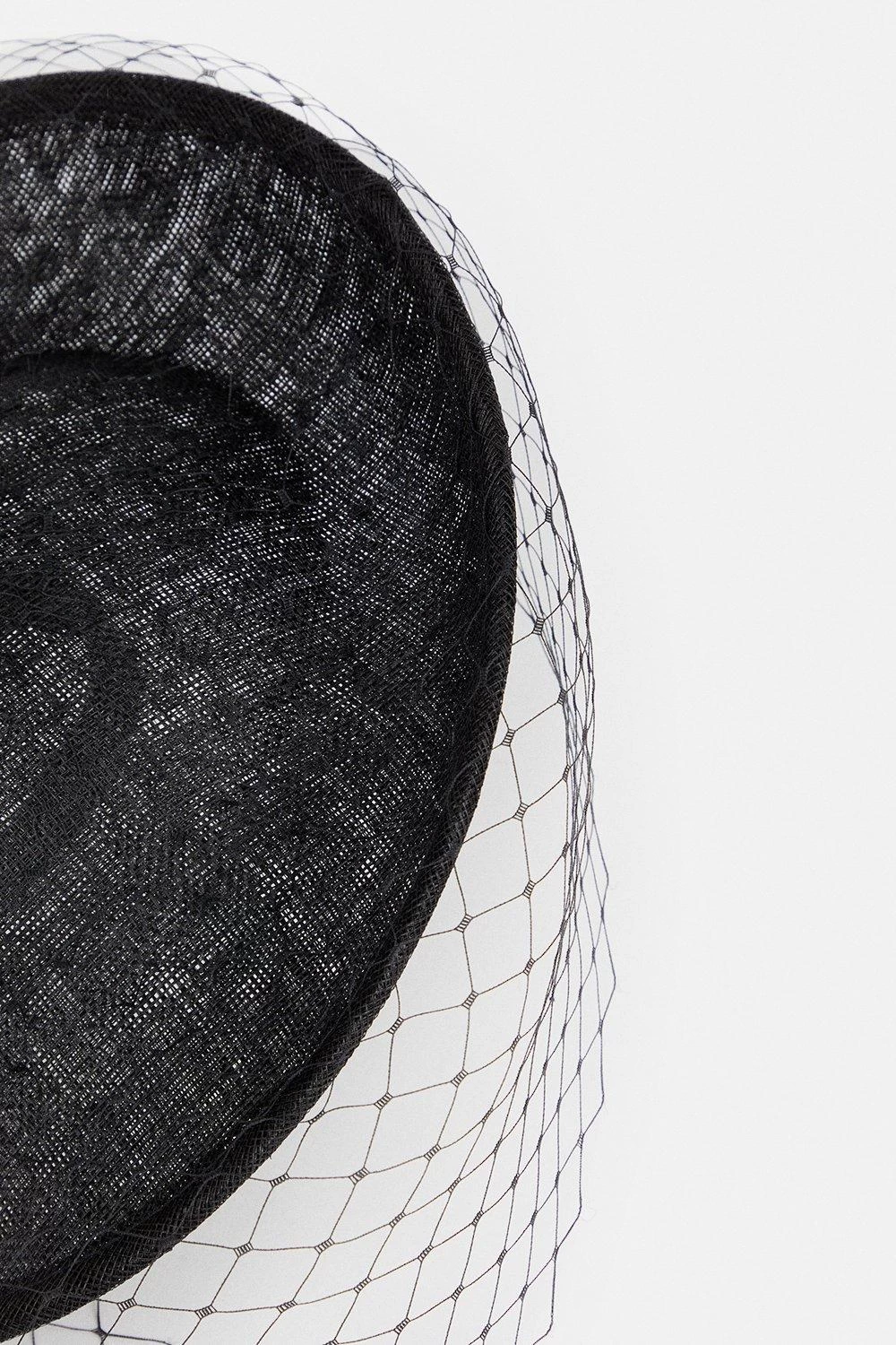 Karen Millen Emily-London Asymmetric Veiled Disc Fascinator - Image 2