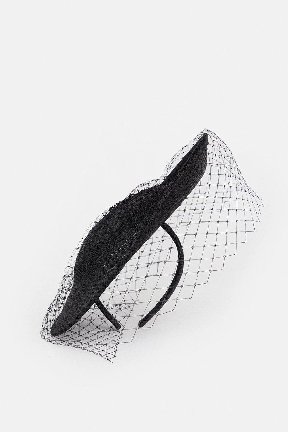 Karen Millen Emily-London Asymmetric Veiled Disc Fascinator - Image 4