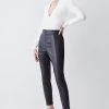 Karen Millen High Waisted All Over Pu Leggings