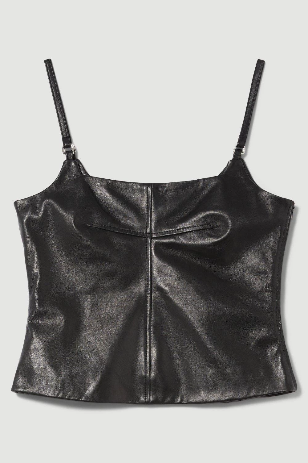 Karen Millen Leather Strap Cami Top