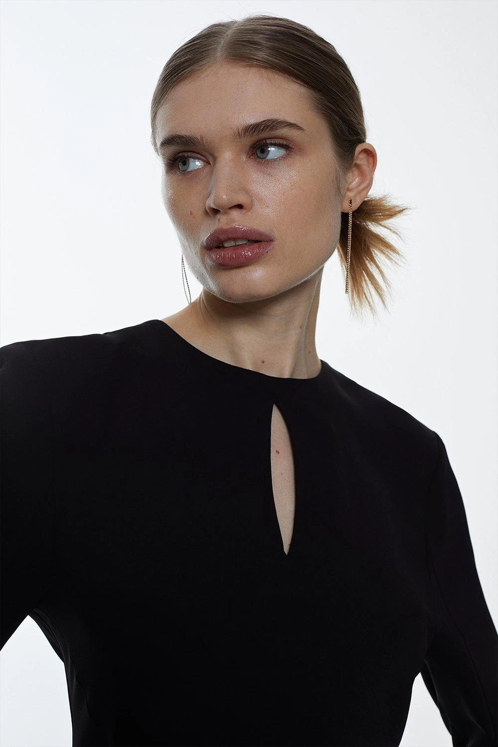 Karen Millen Long Sleeve Column Maxi Dress - Image 3