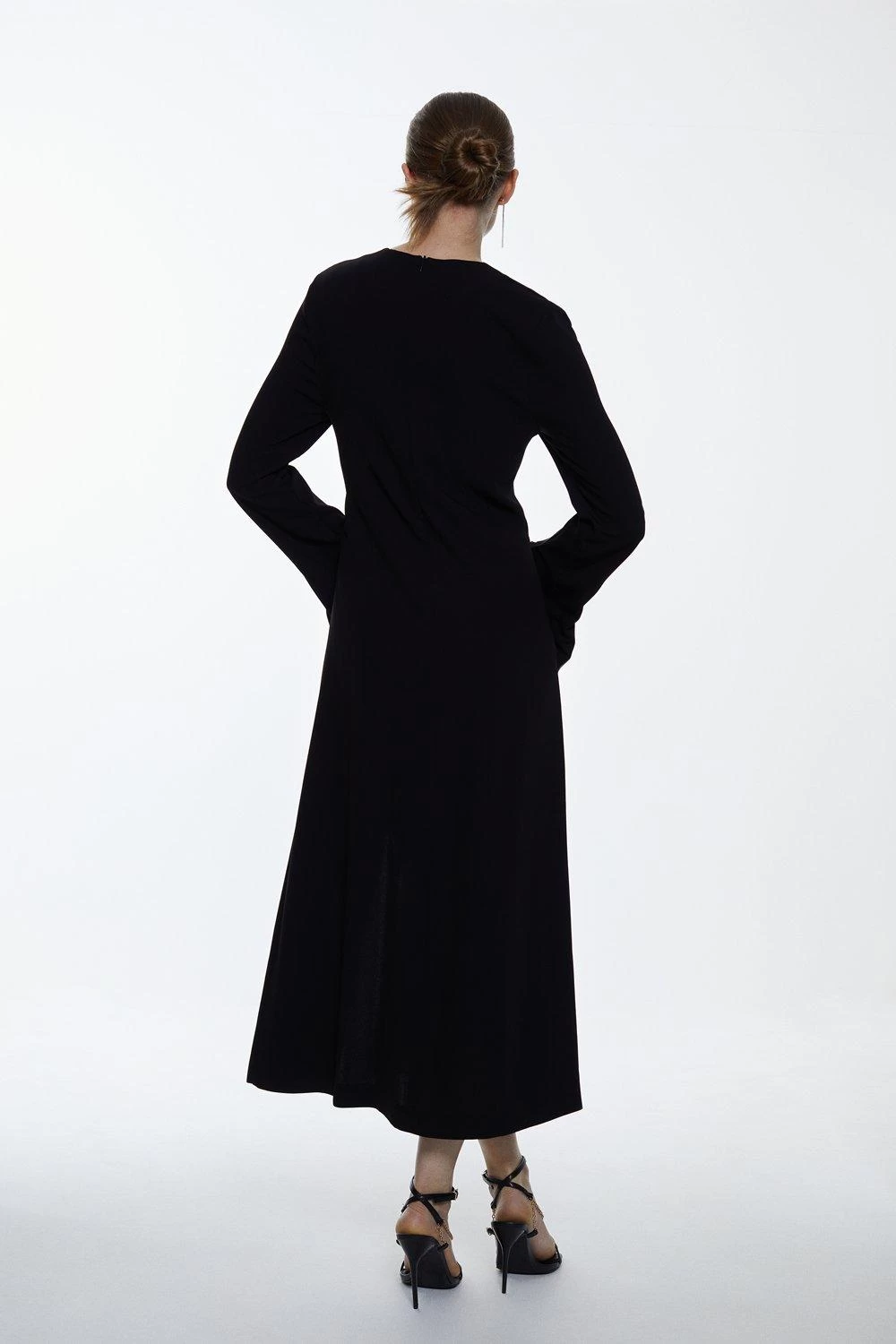 Karen Millen Long Sleeve Column Maxi Dress - Image 5