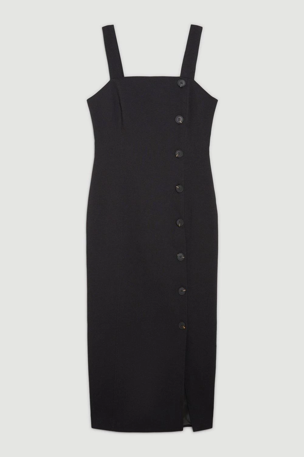 Karen Millen Petite Tailored Button Detail Midi Dress - Image 3
