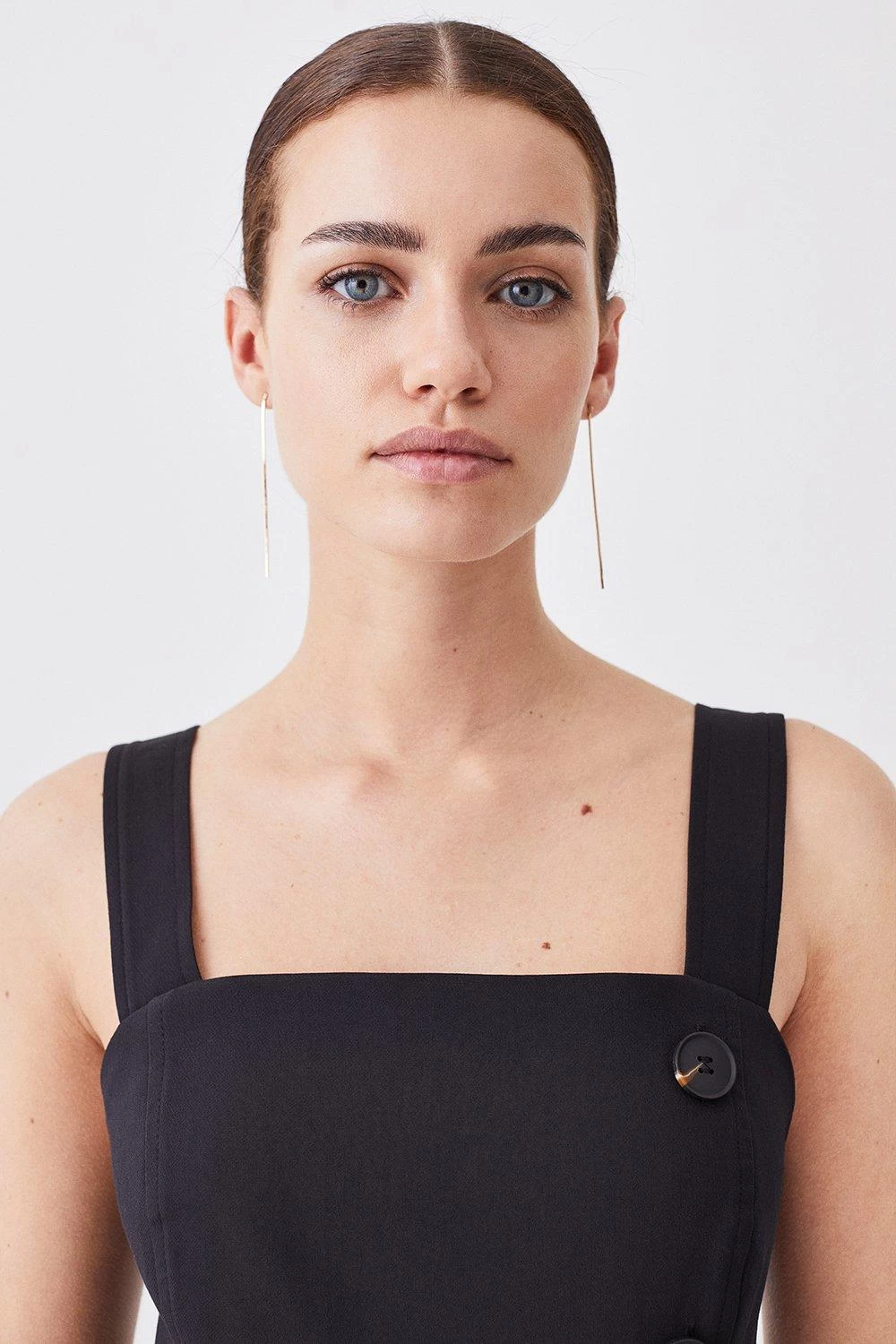 Karen Millen Petite Tailored Button Detail Midi Dress - Image 4