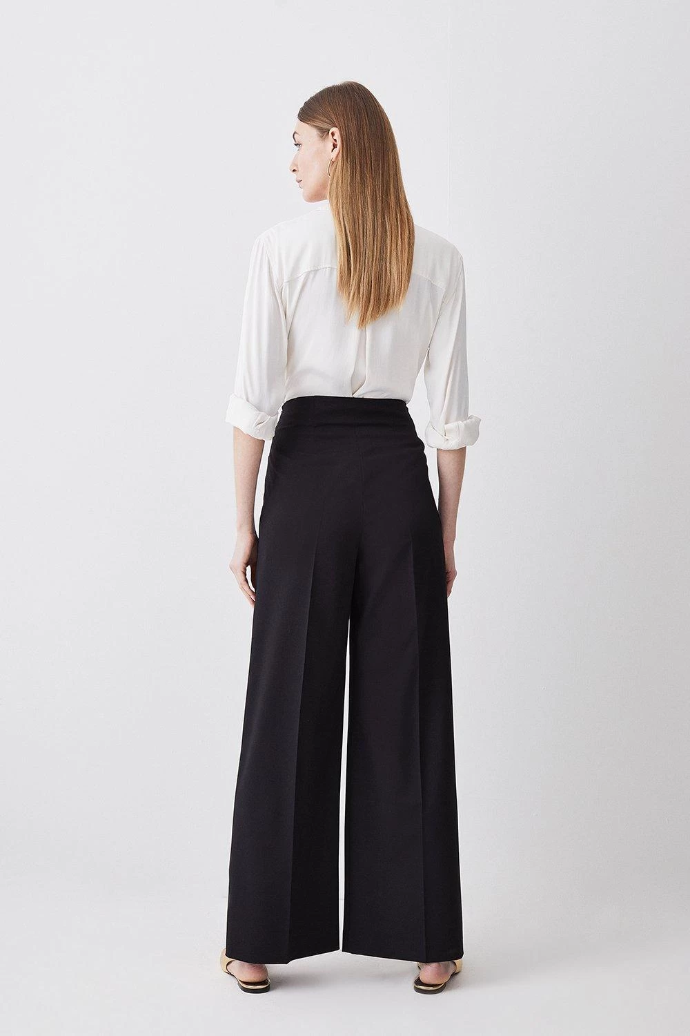 Karen Millen Polished High Waist Dart Detail Trouser