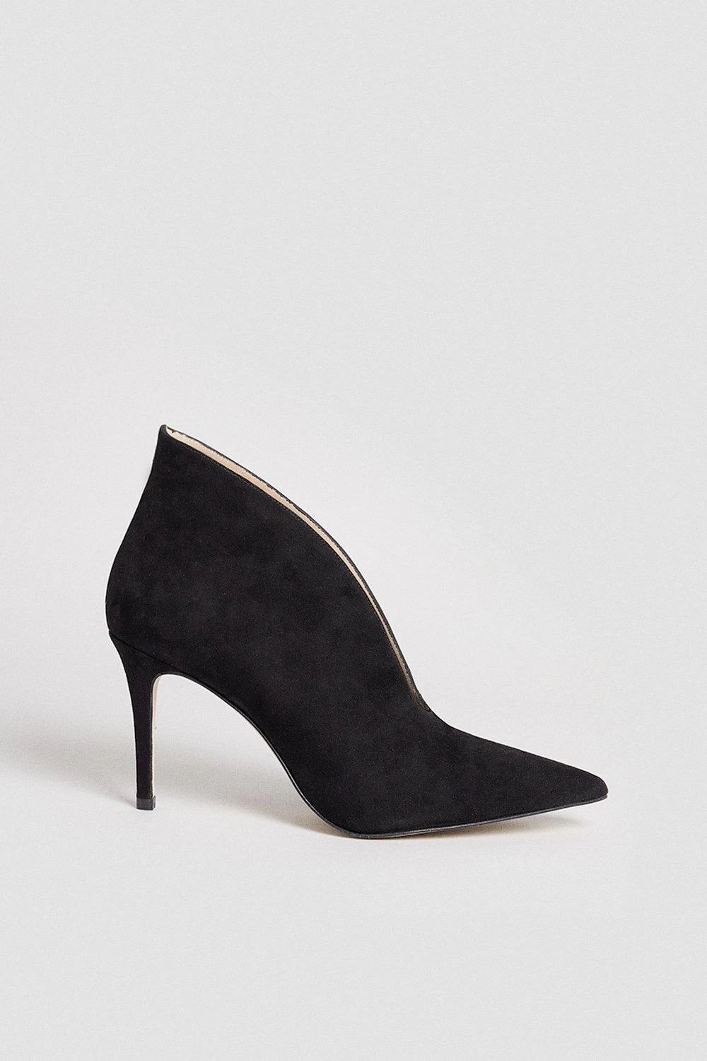 Karen Millen Premium Suede Point Ankle Boot - Image 3