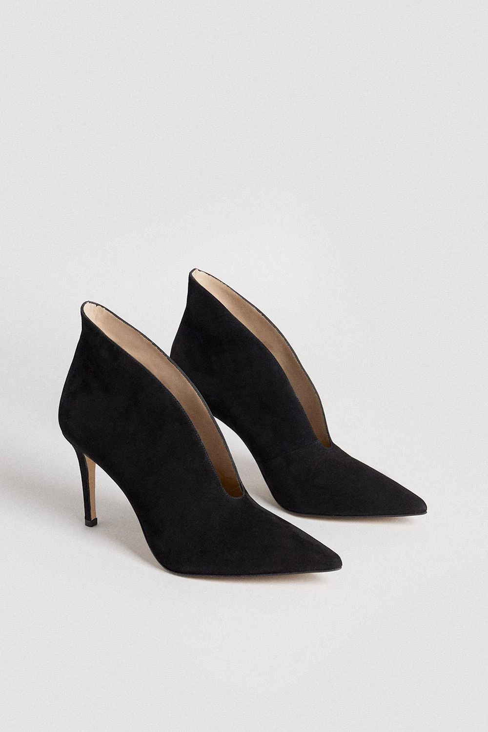 Karen Millen Premium Suede Point Ankle Boot - Image 4
