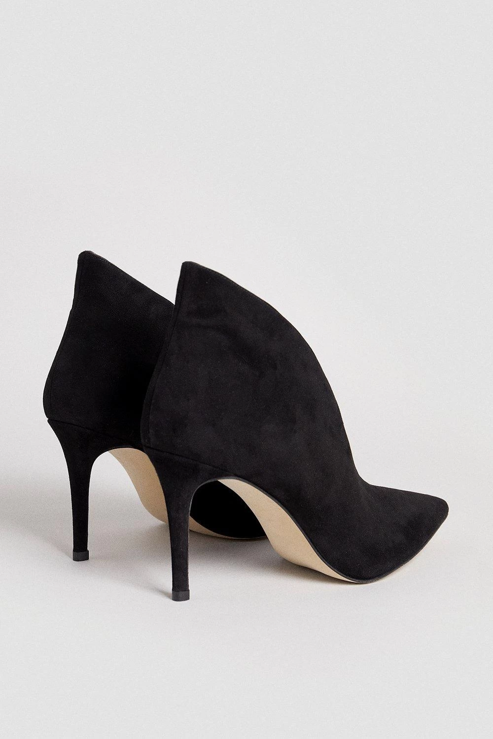 Karen Millen Premium Suede Point Ankle Boot