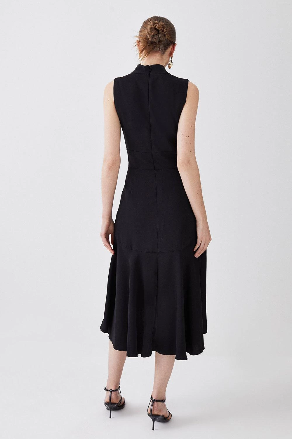 Karen Millen Soft Tailored High Low Midi Dress - Image 5