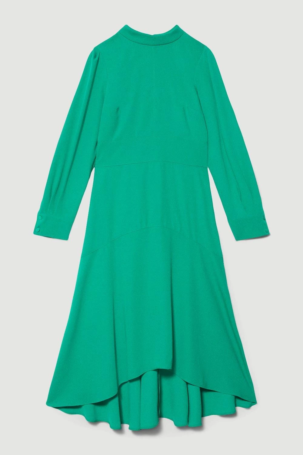 Karen Millen Tall Soft Tailored High Low Sleeved Midi Dress - Image 2