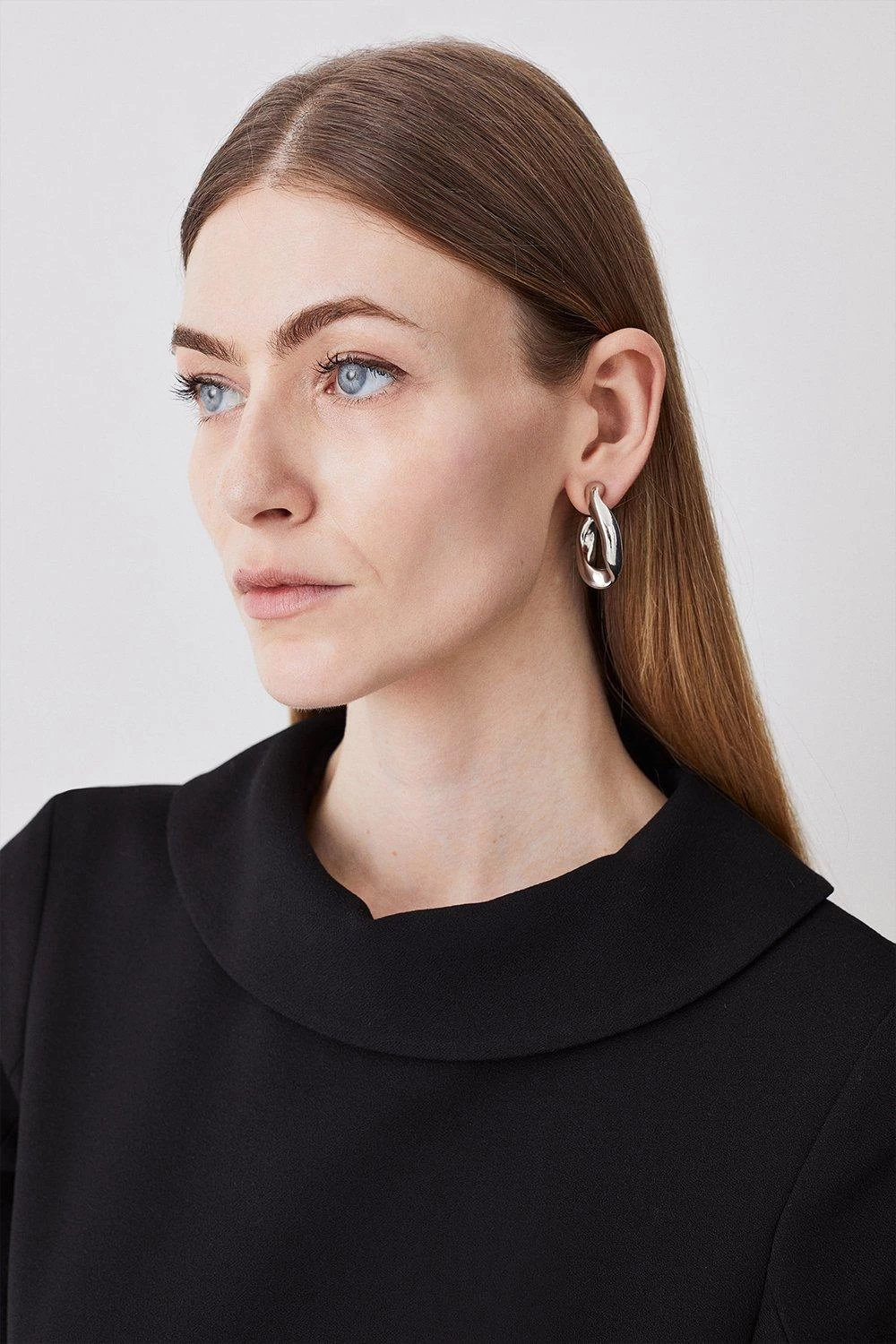 Karen Millen Tall Structured Crepe Midi Dress - Image 2