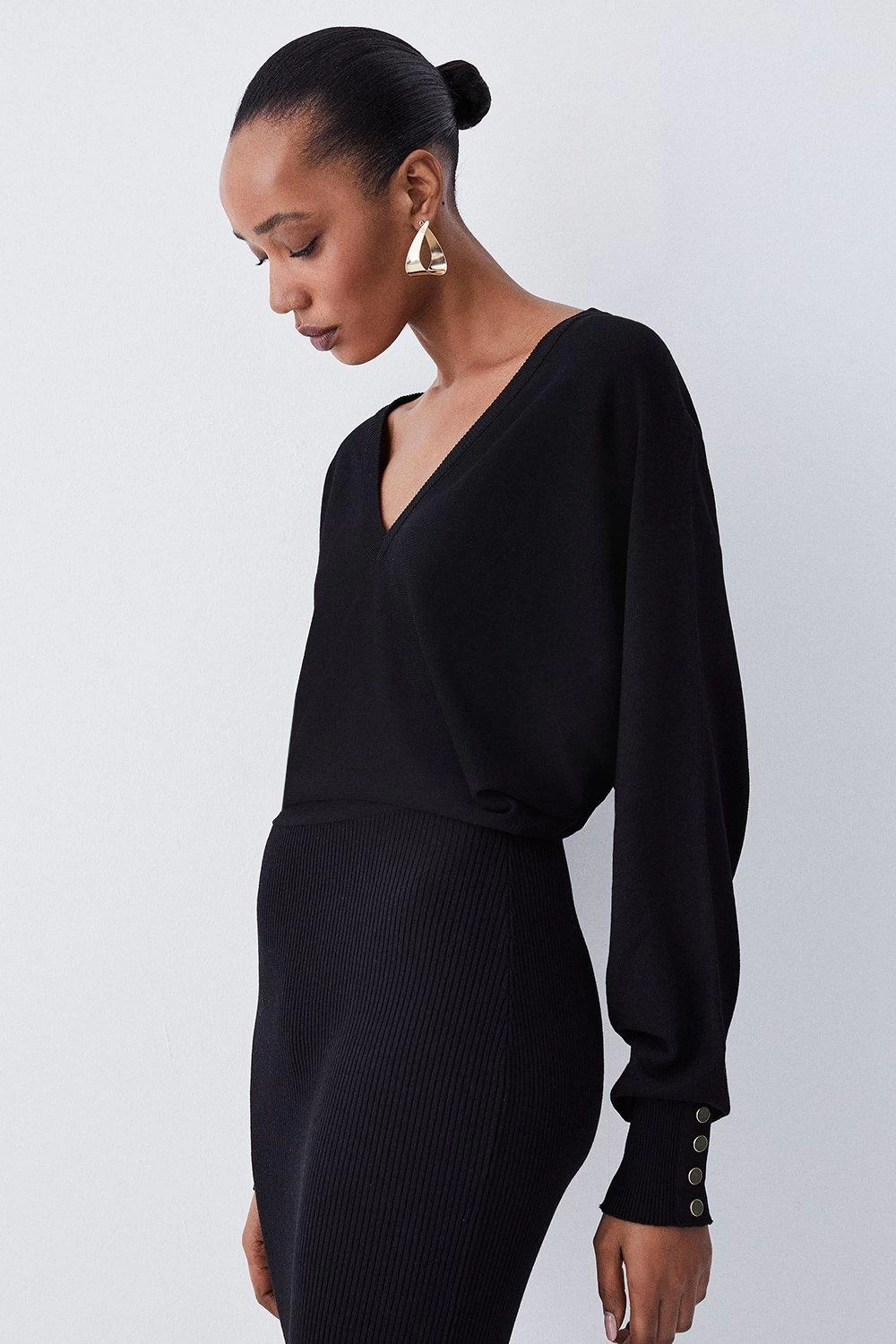 Karen Millen Viscose Blend Knit Midi Dress - Image 4