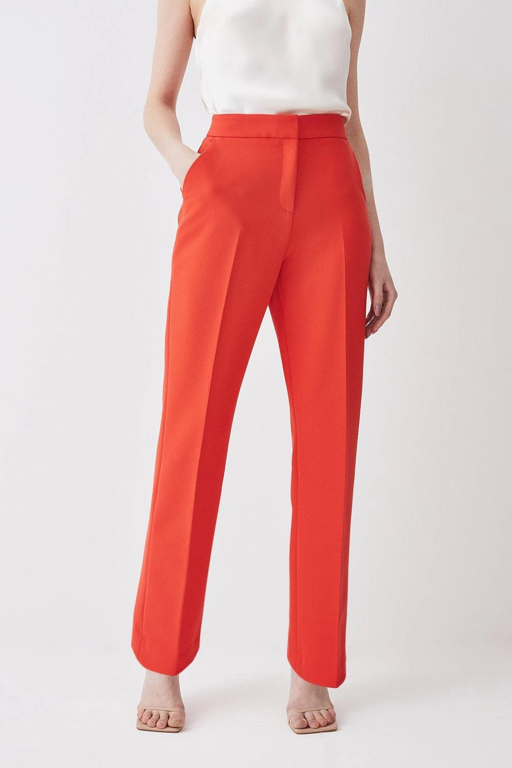Karen Millen Clean Tailored Straight Leg Trouser - Image 3