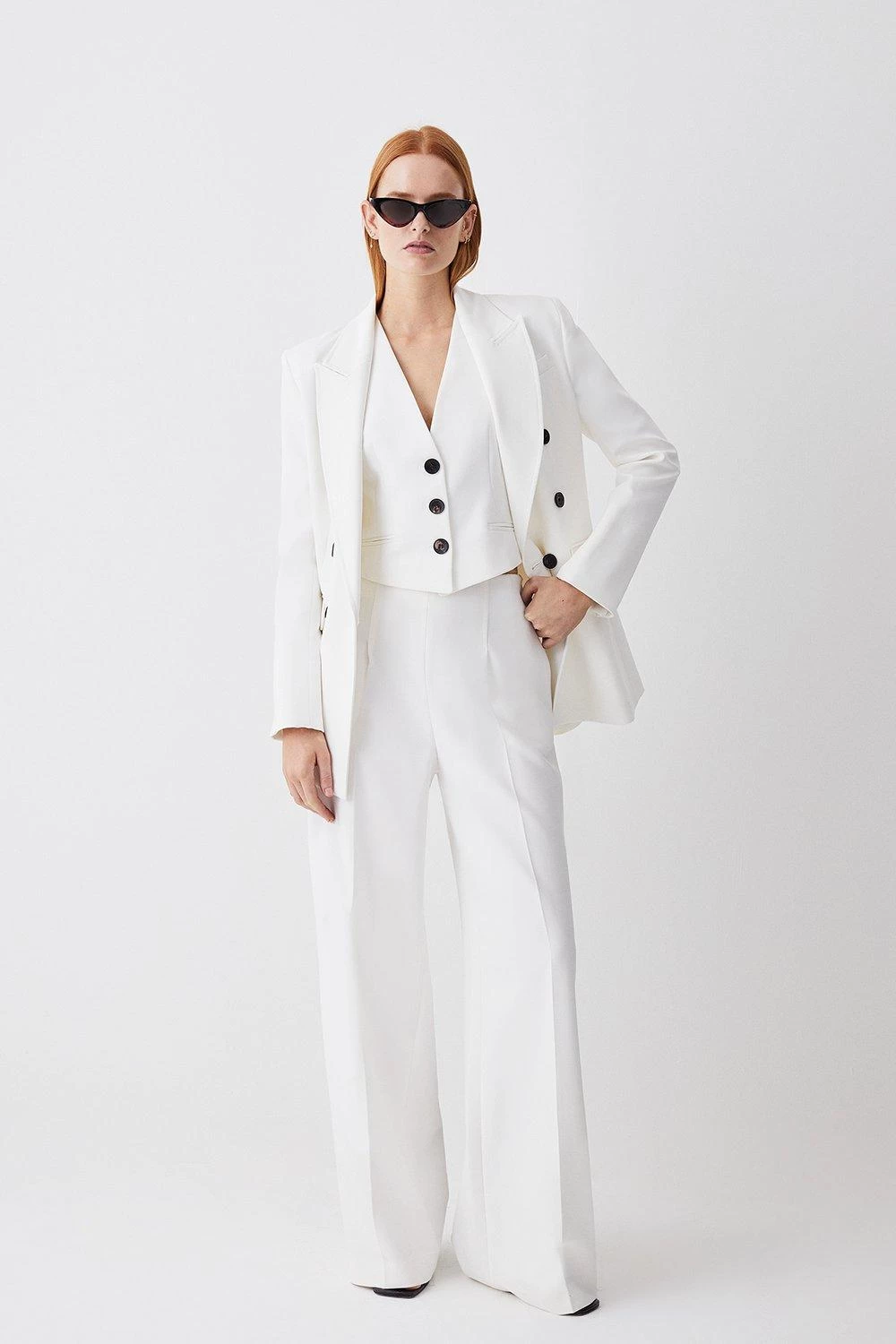 Karen Millen Clean Tailored Waistcoat - Image 2