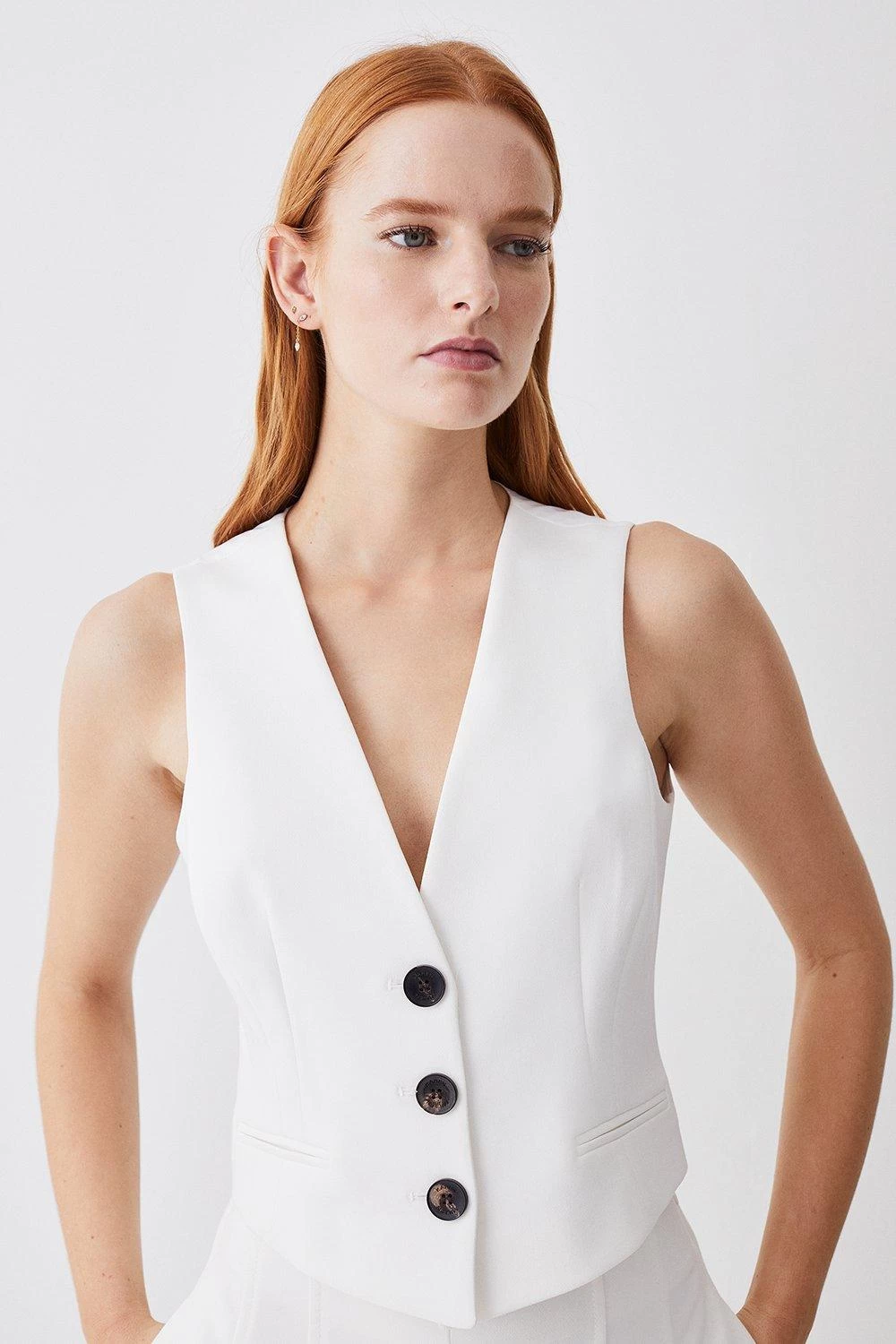 Karen Millen Clean Tailored Waistcoat