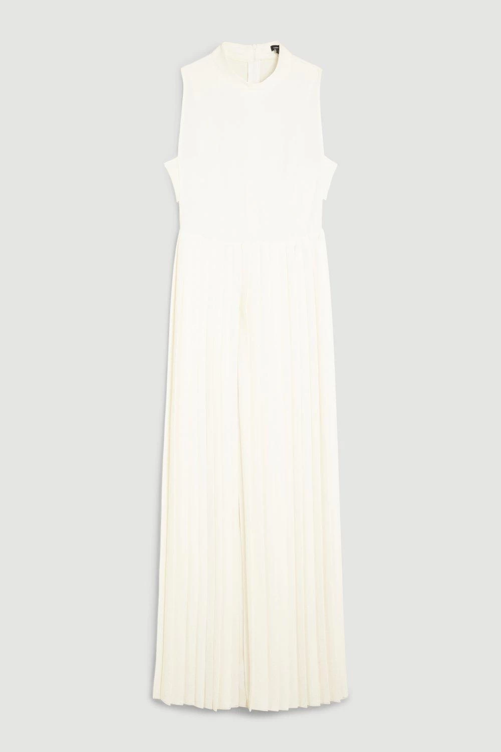 Karen Millen High Neck Tie Waisted Full Pleated Jumpsuit - Image 5