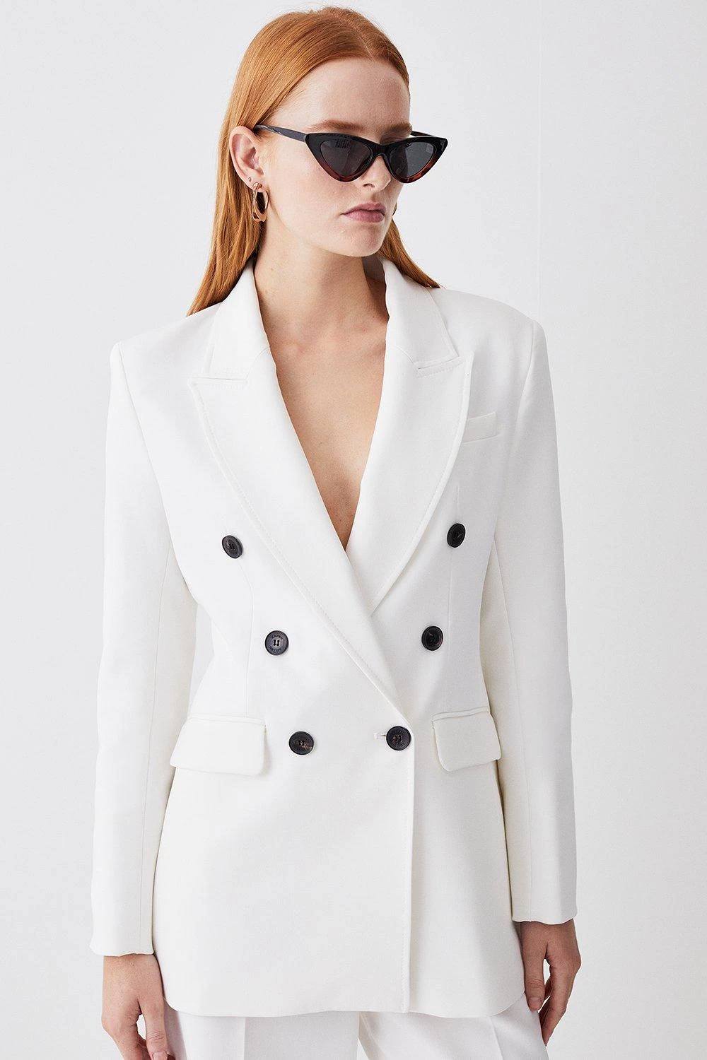 Karen Millen Clean Tailored Double Breasted Blazer - Image 4