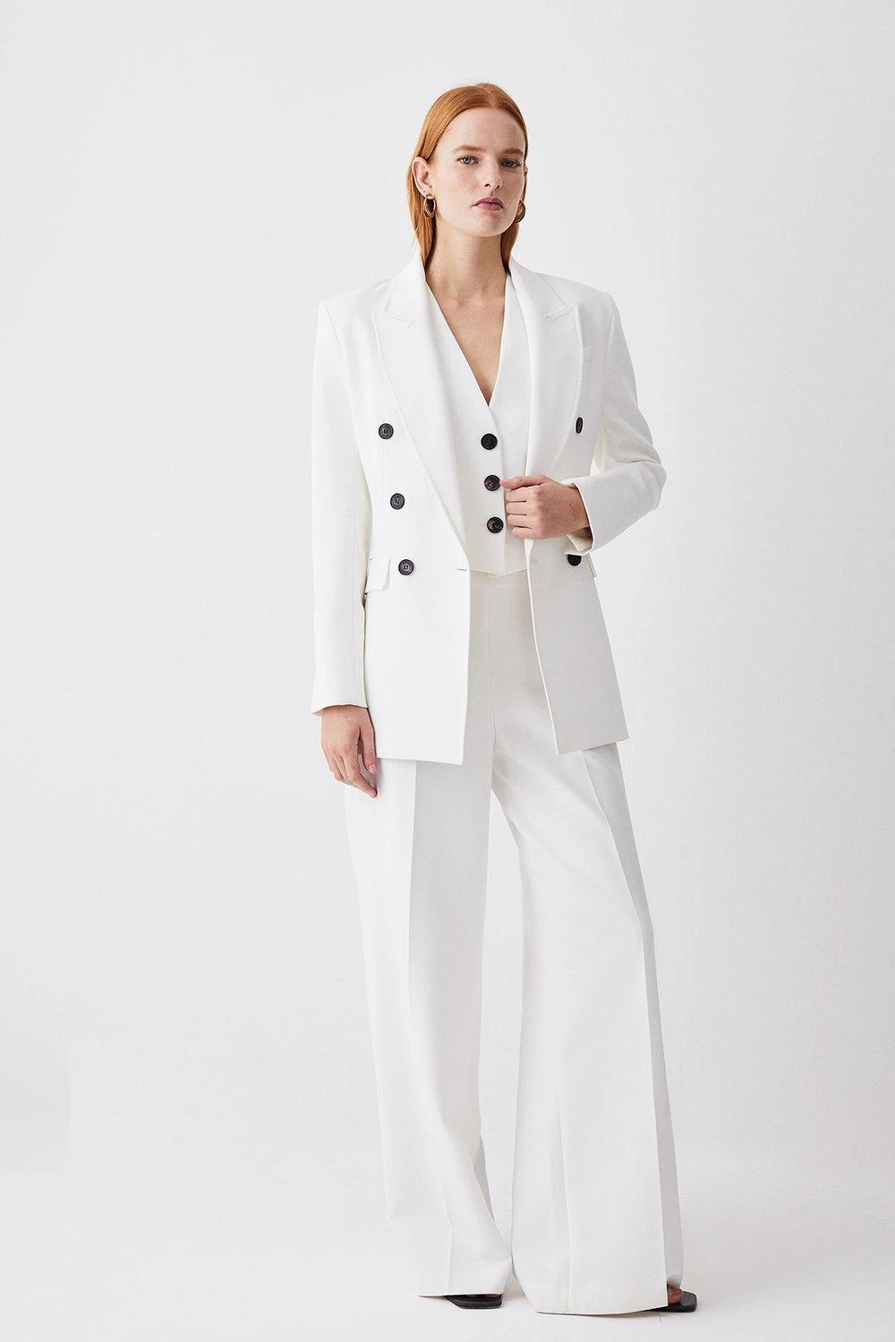 Karen Millen Clean Tailored Double Breasted Blazer