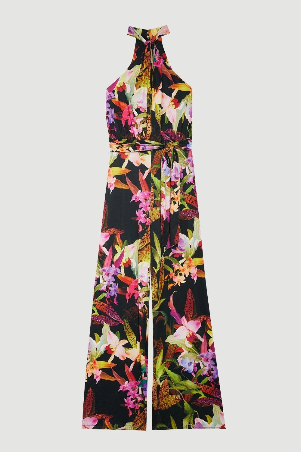 Karen Millen Floral Print Wide Leg Jersey Jumpsuit - Image 4