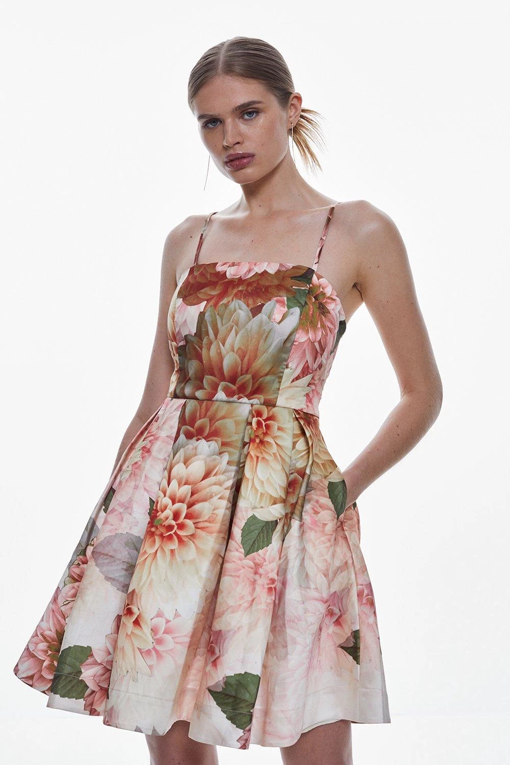 Karen Millen Garden Floral Mini Prom Dress