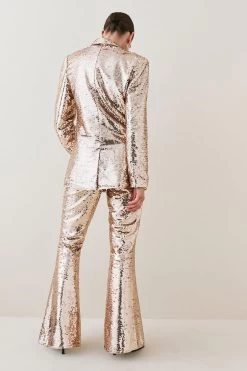 Karen Millen Sequin Tailored Flared Trouser