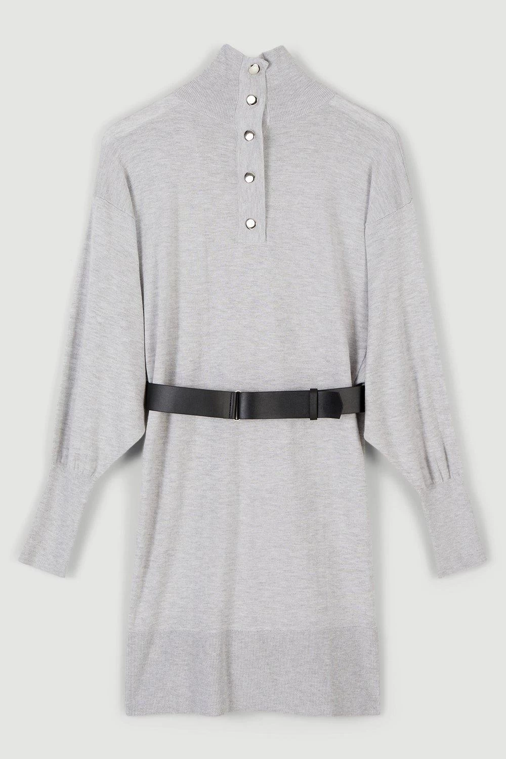 Karen Millen Belted Cashmere Blend Knit Tunic - Image 5