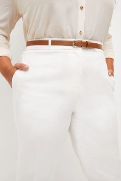 Karen Millen Plus Size Relaxed Tailored Belted Slim Trouser