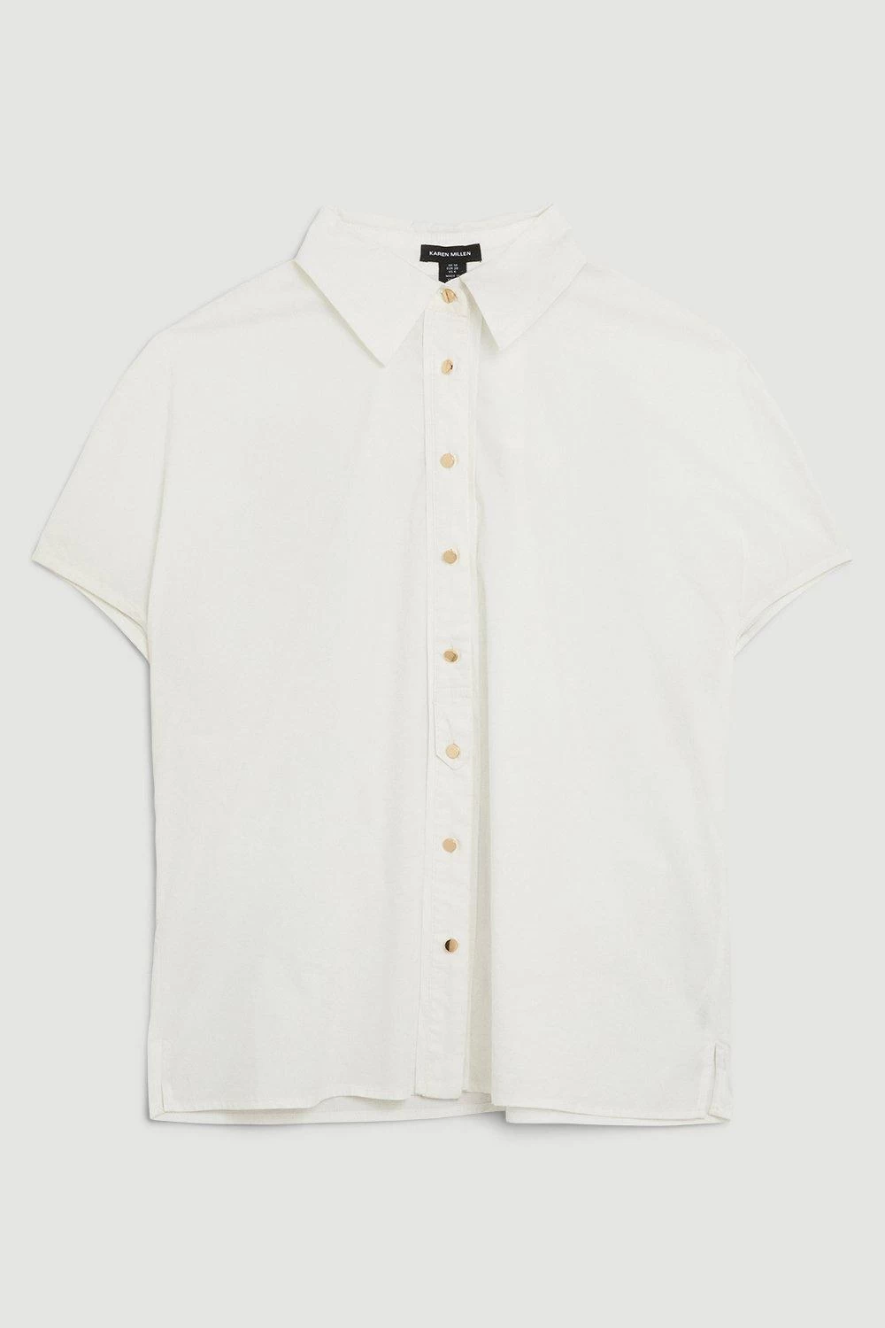 Karen Millen Woven Poplin Shirt - Image 3