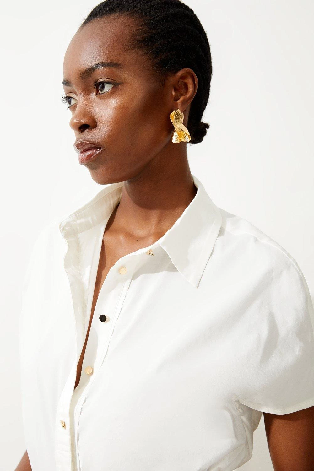 Karen Millen Woven Poplin Shirt - Image 4