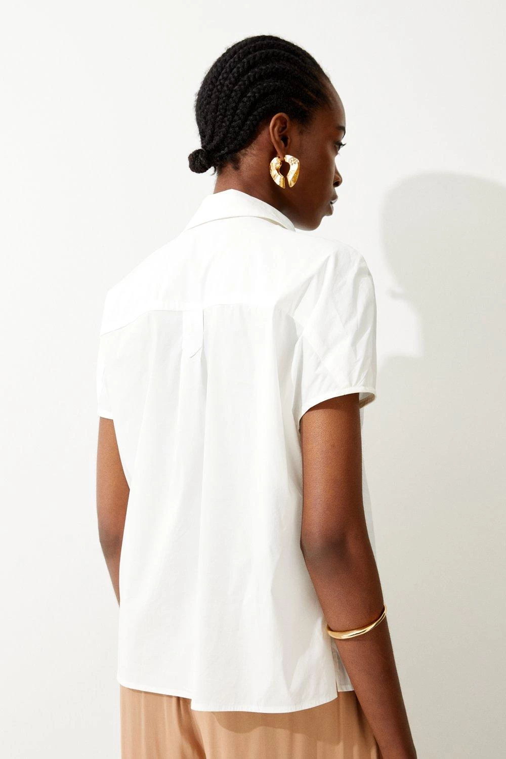 Karen Millen Woven Poplin Shirt