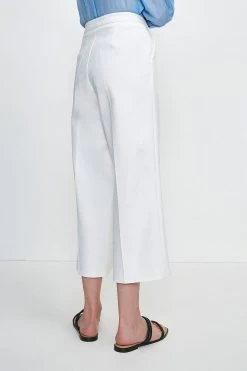 Karen Millen Essential Techno Woven Wide Leg Trouser