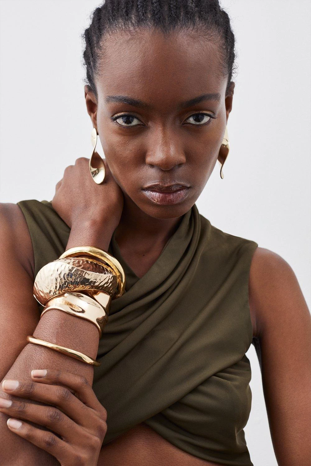 Karen Millen Jersey Crepe Cross Front Top - Image 4