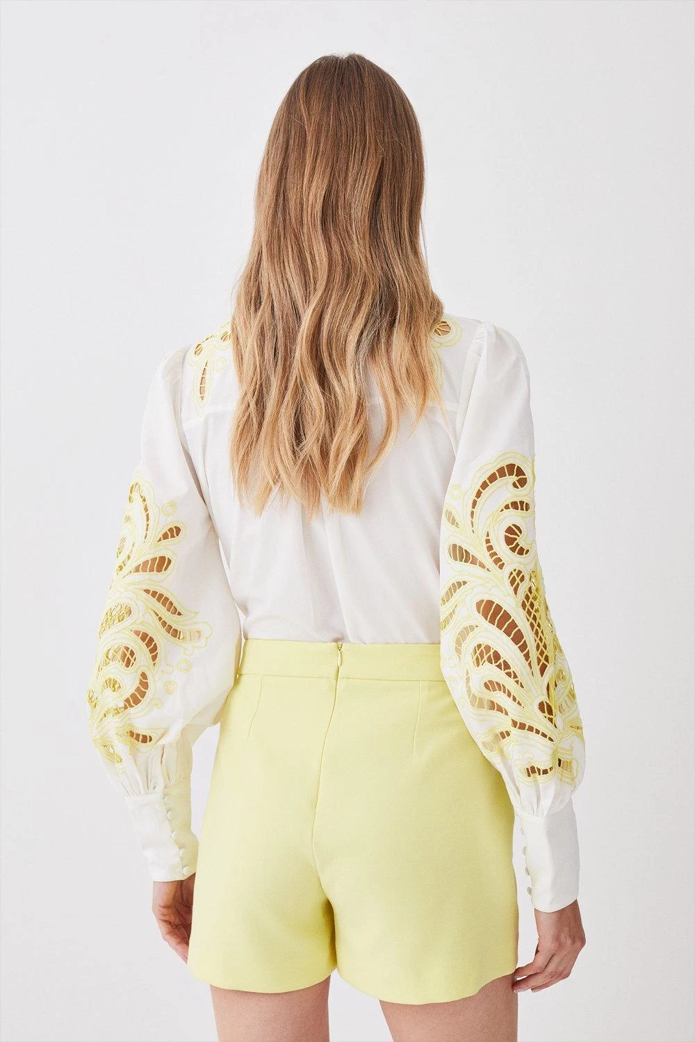 Karen Millen Compact Stretch Military Button Short