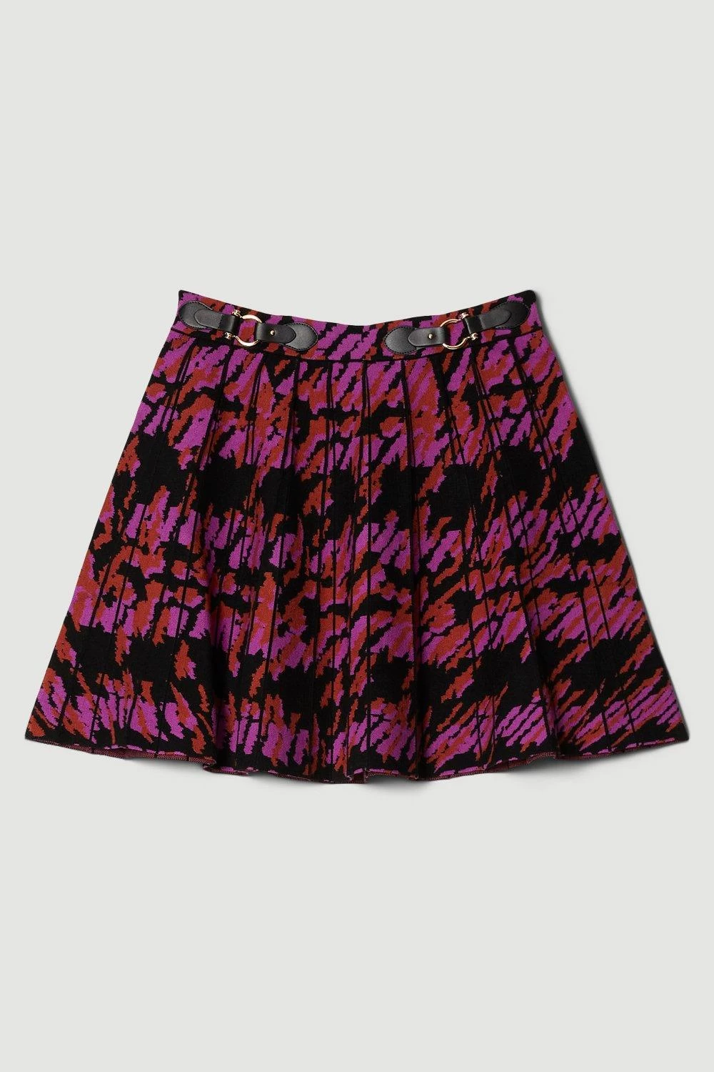 Karen Millen Woven Jacquard Knitted Skater Skirt