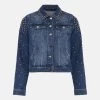 Karen Millen Stud And Diamante Denim Jacket