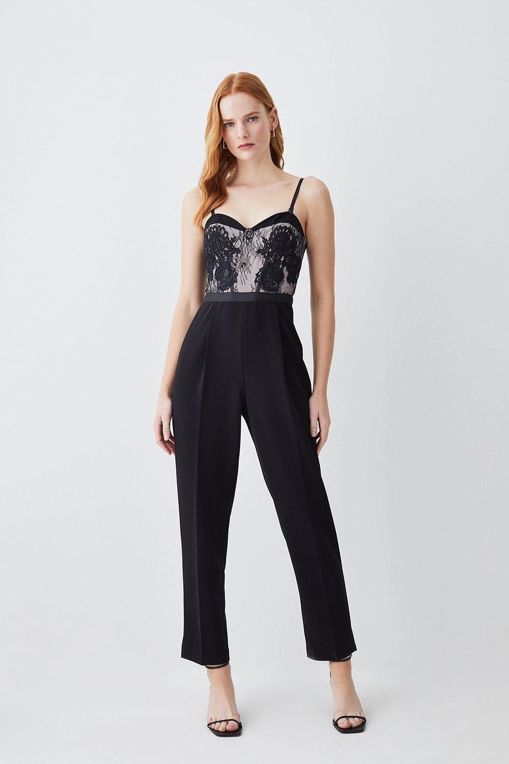 Karen Millen Lace Embroidered Woven Jumpsuit - Image 5