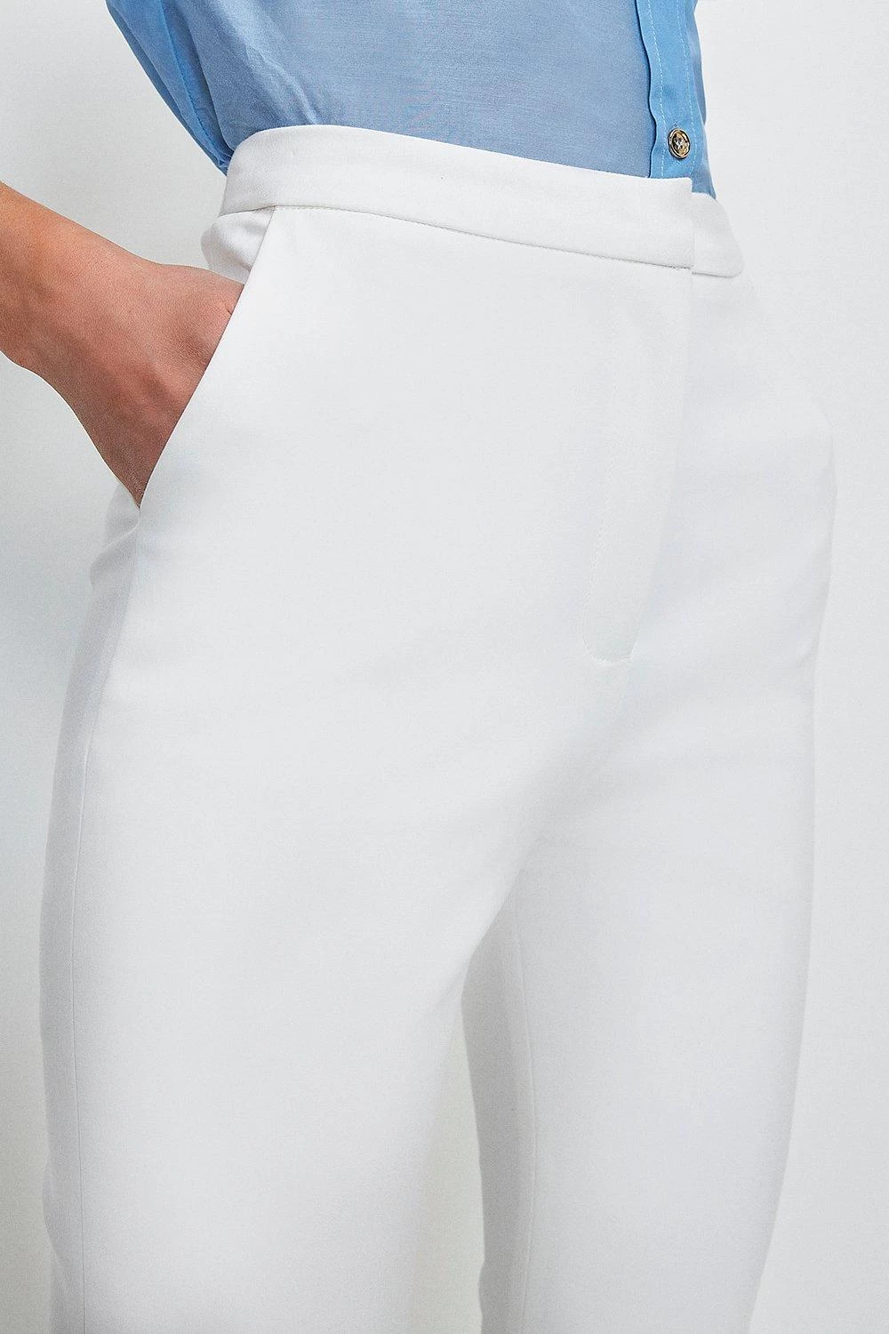 Karen Millen Essential Techno Woven Trouser - Image 2