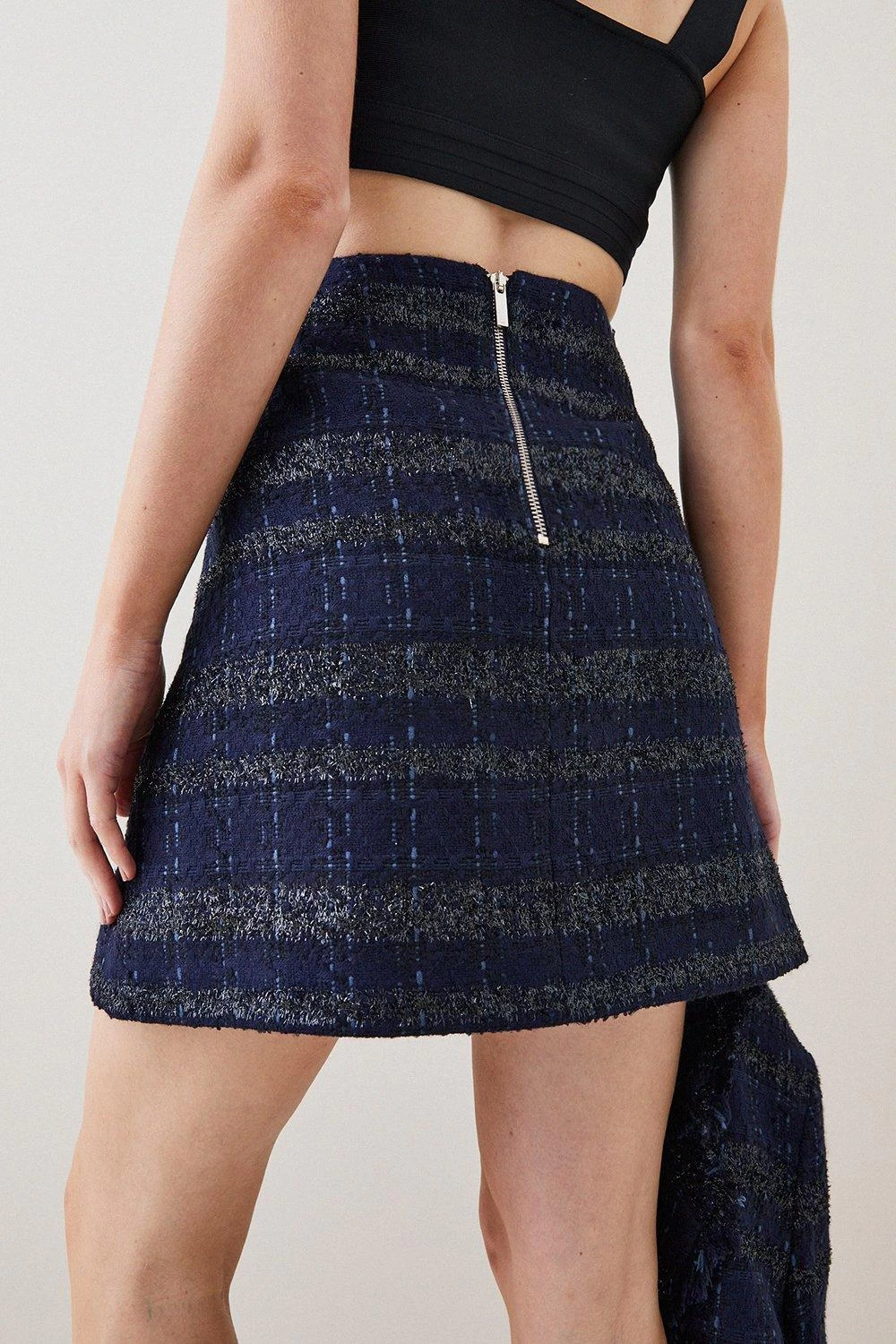 Karen Millen Tweed A Line Mini Skirt - Image 5