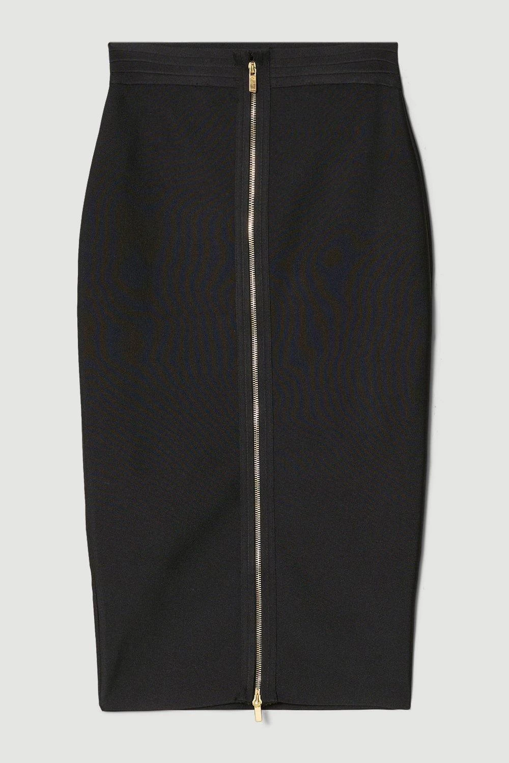 Karen Millen Bandage Knit Zip Through Skirt - Image 4