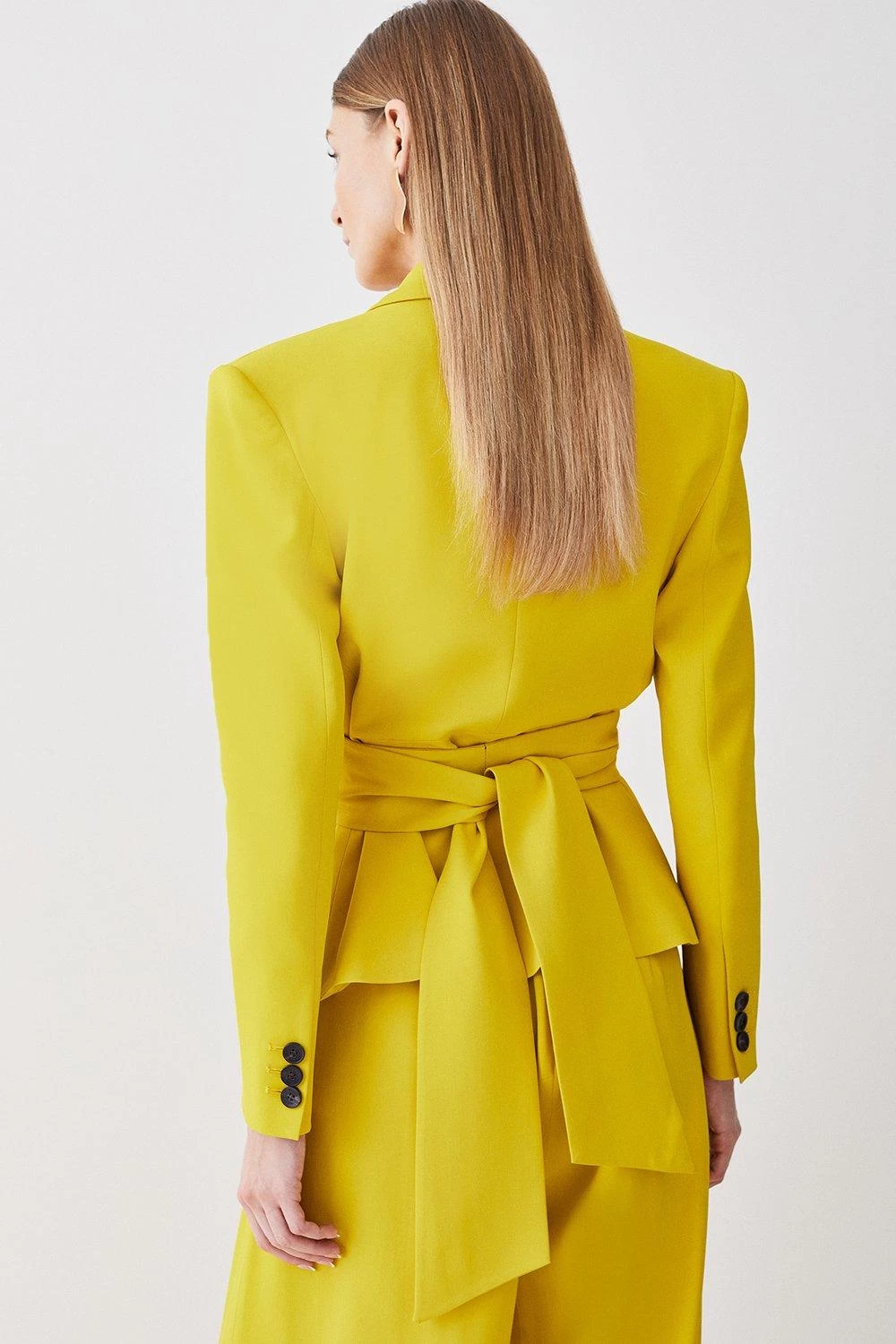 Karen Millen Petite Soft Drape Detail Blazer - Image 3