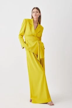 Karen Millen Petite Soft Drape Detail Blazer