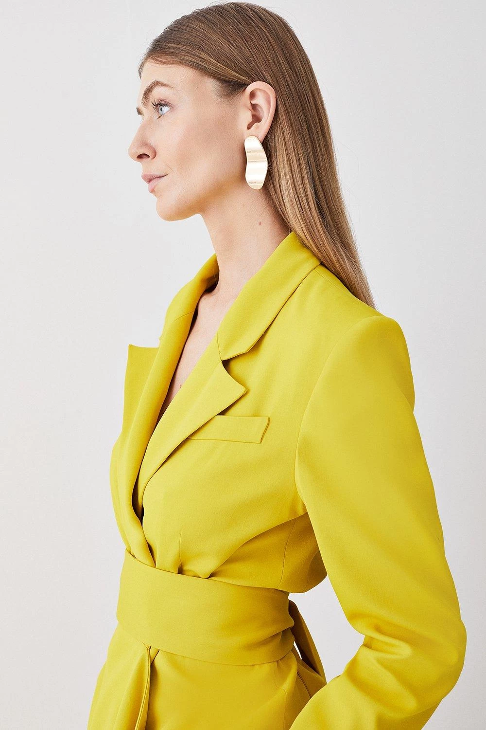 Karen Millen Petite Soft Drape Detail Blazer - Image 6