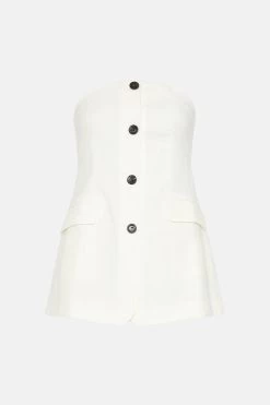 Karen Millen Relaxed Tailored Bandeau Bodice