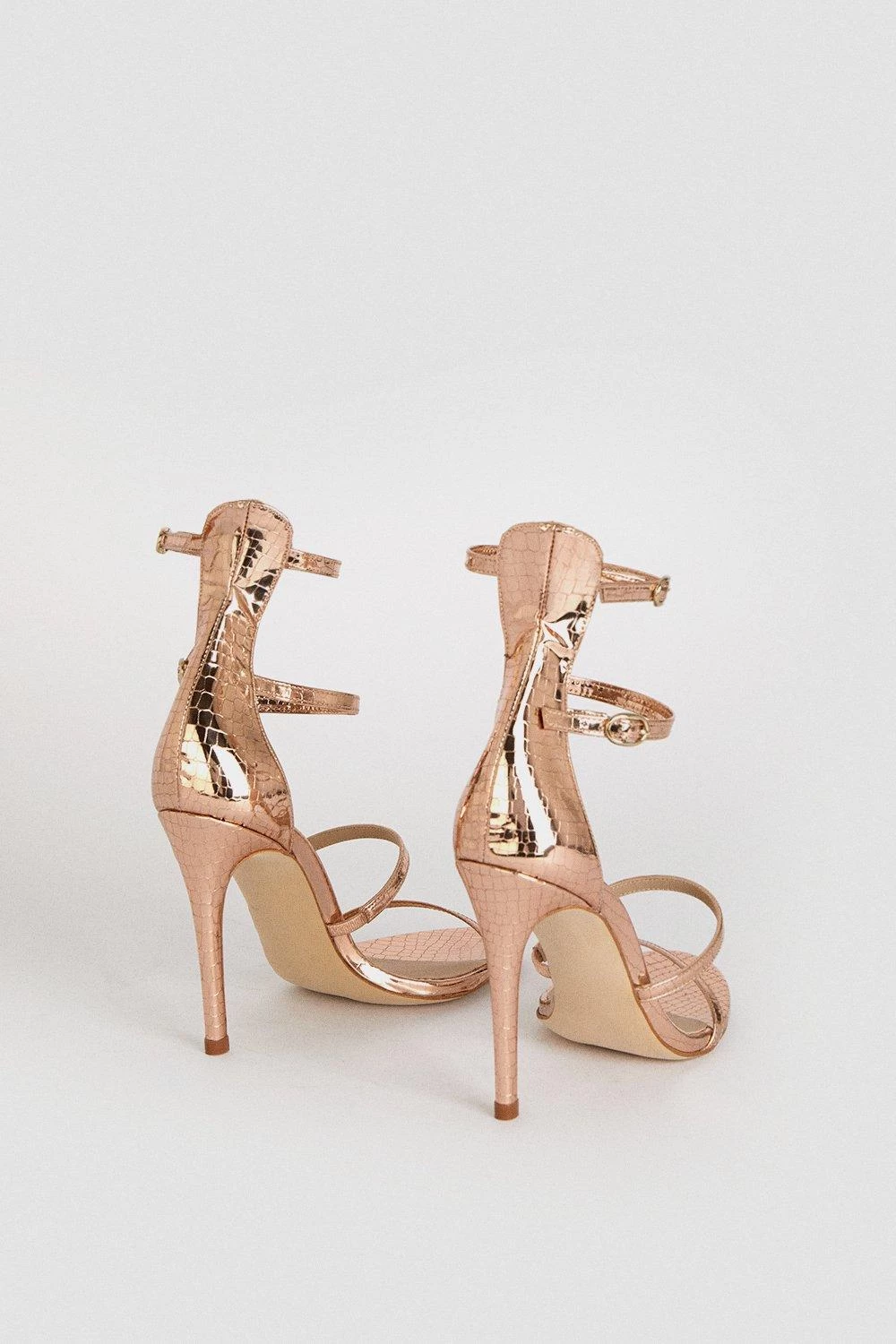 Karen Millen 4 Strap Croc Sandal - Image 4