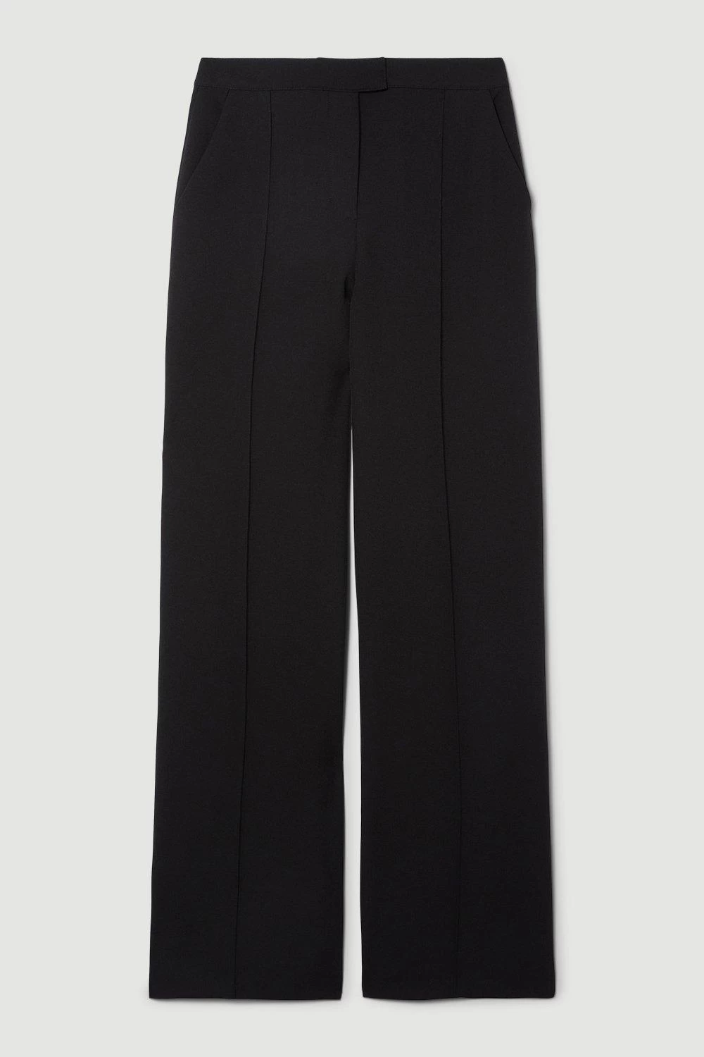 Karen Millen Stretch Cady High Rise Wide Leg Trouser